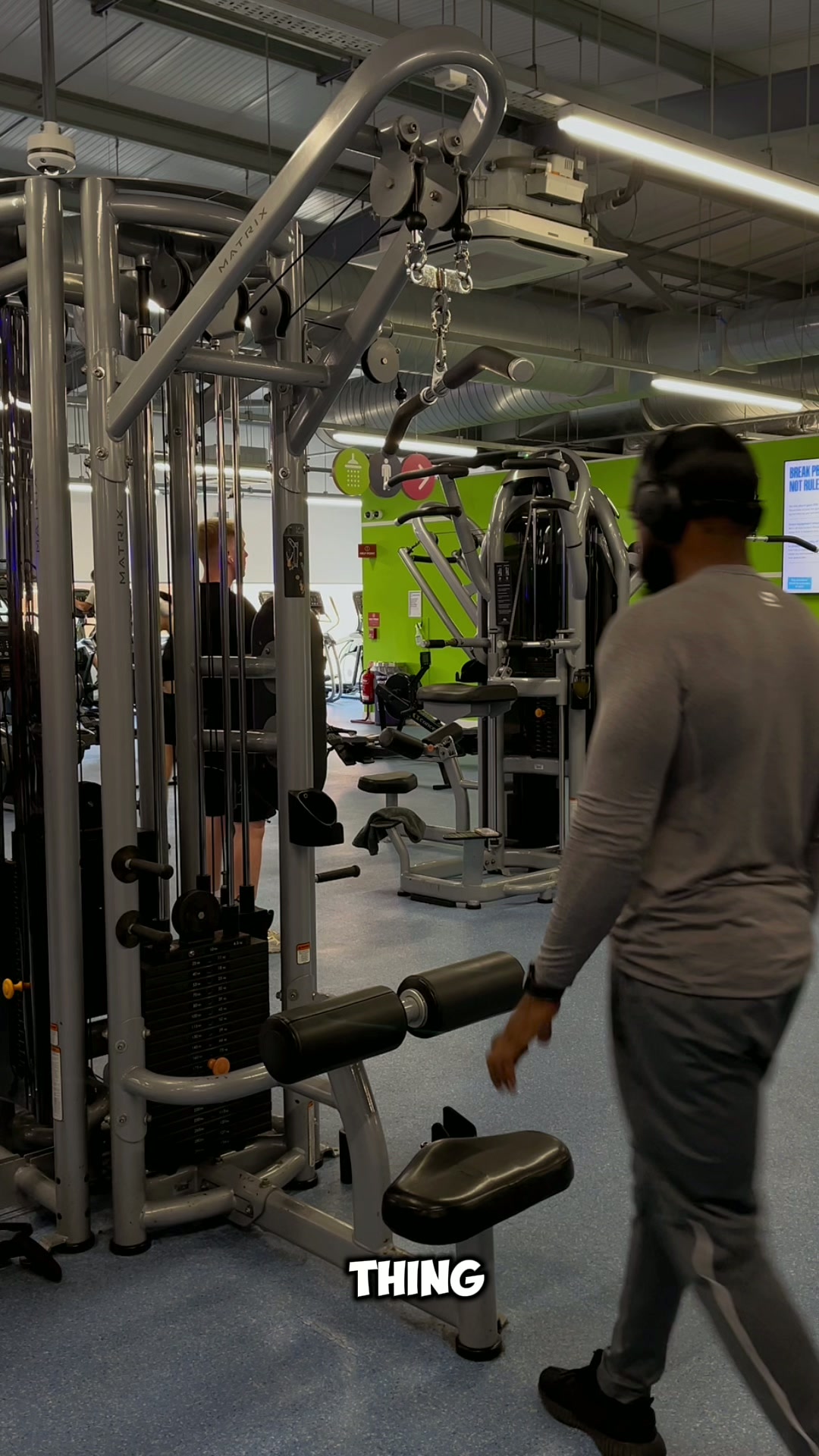 Dele training in the gym